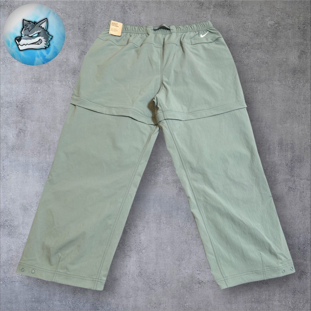 Nike ACG Womens Smith Summit Zip Off Convertible Pants Light Green HV6391-364 L - Picture 2 of 7